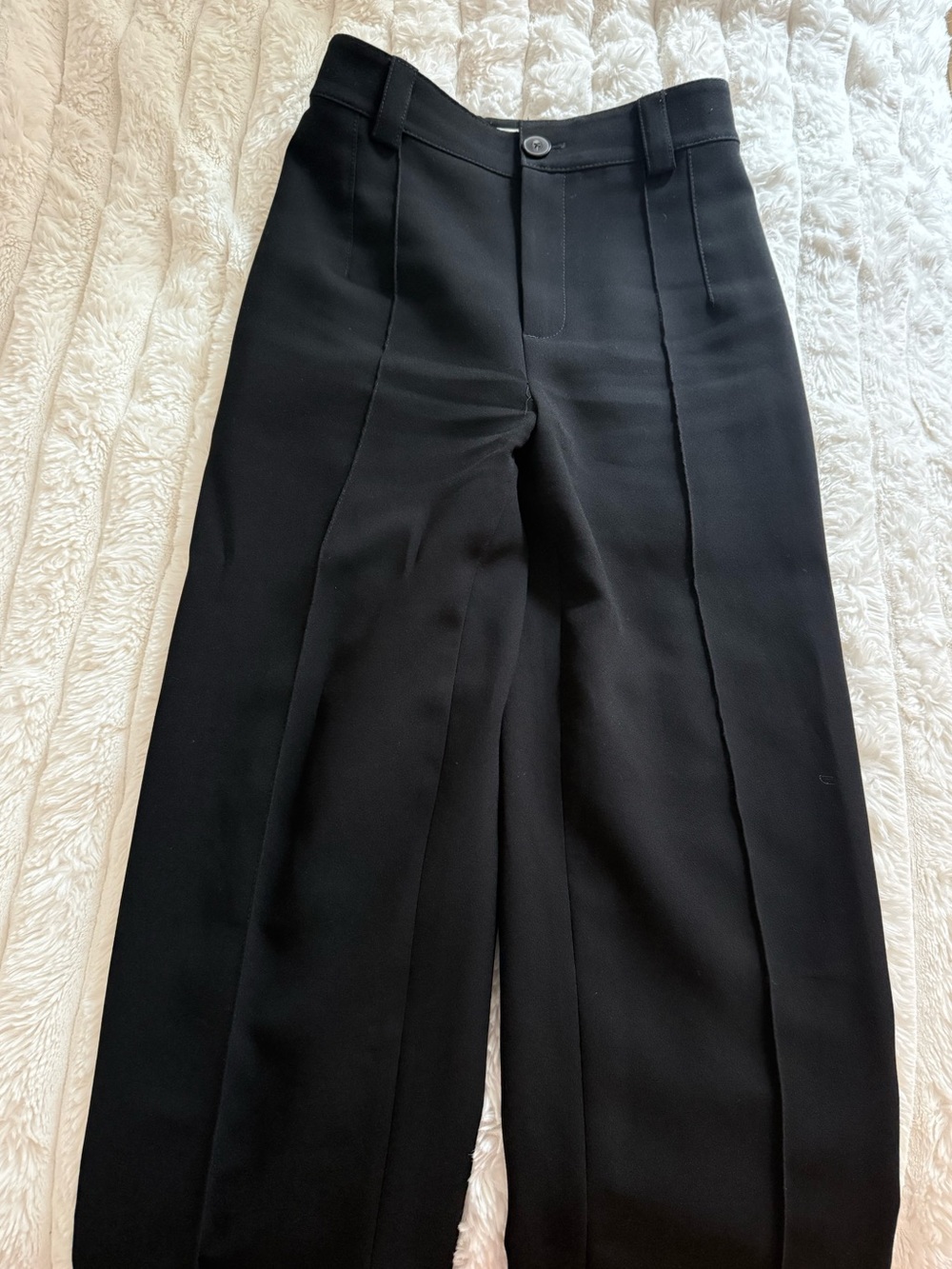 Zara Black High-Waist Trousers